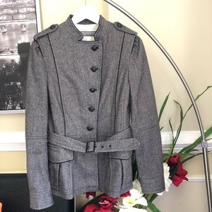 ZARA Grey Jacket with belt, size M